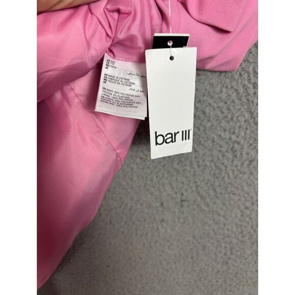 Bar III Women's Rose Bloom Blazer XXS Long Sleeve Single Button Bi-Stretch NWT's - Picture 7 of 8
